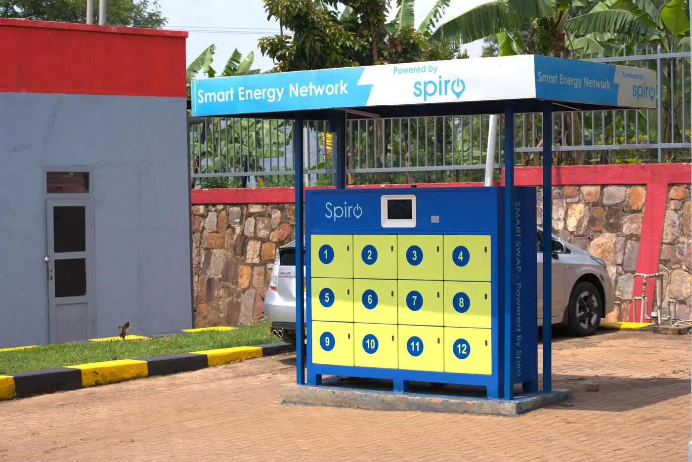Battery swapping station in Rwanda